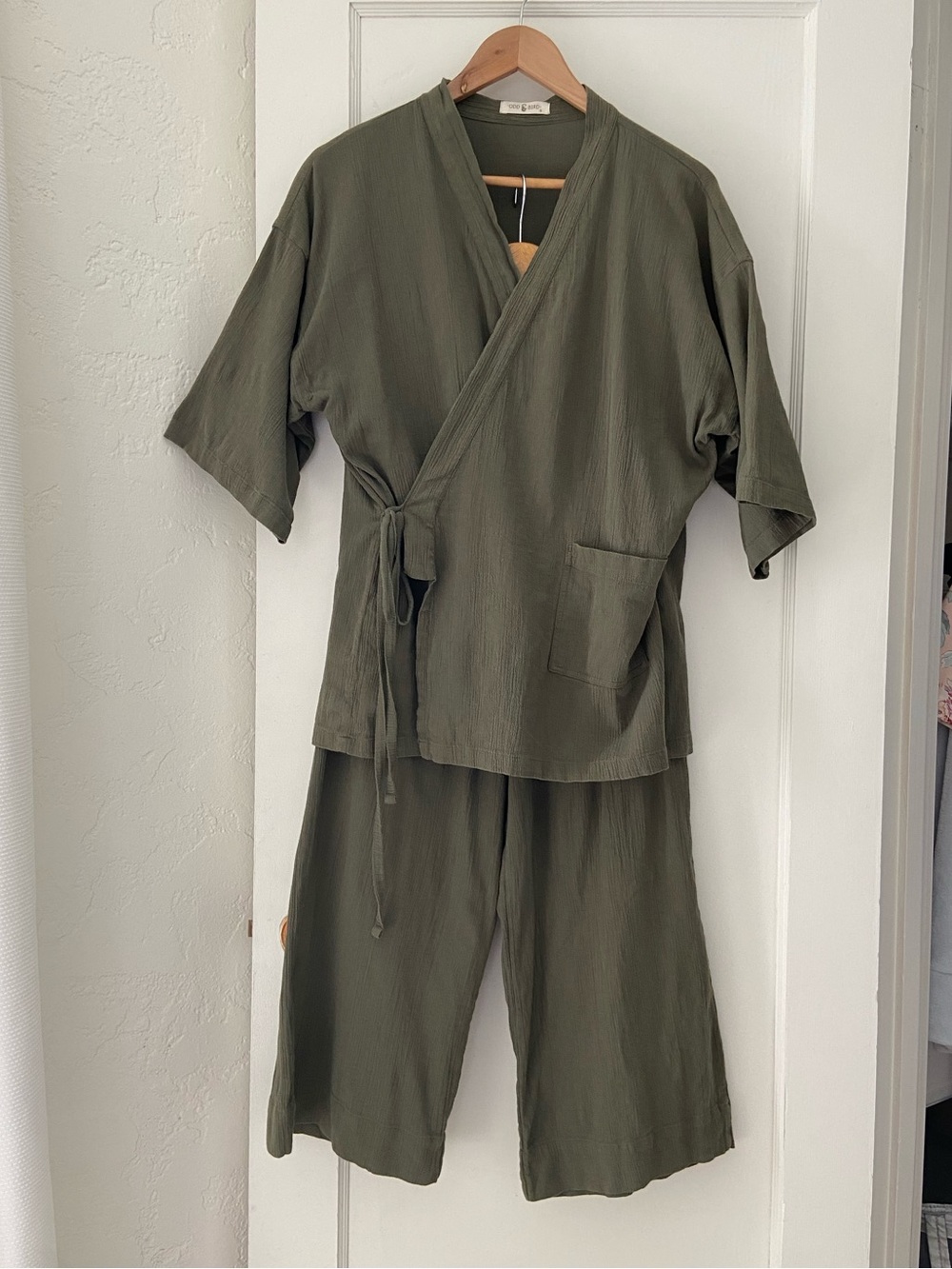 Oddbird gauze cotton lounge set S